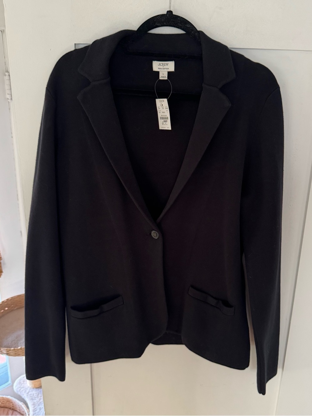 J. Crew Black Women's Single-Button Ponte Blazer